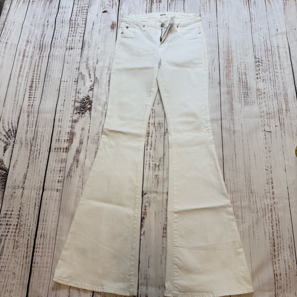 Hudson Jeans Women's Cream Flare Jeans
